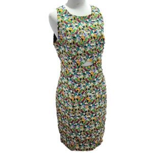 I heart ronson multi color floral design dress